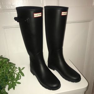Hunter Boots with Fleece Lining